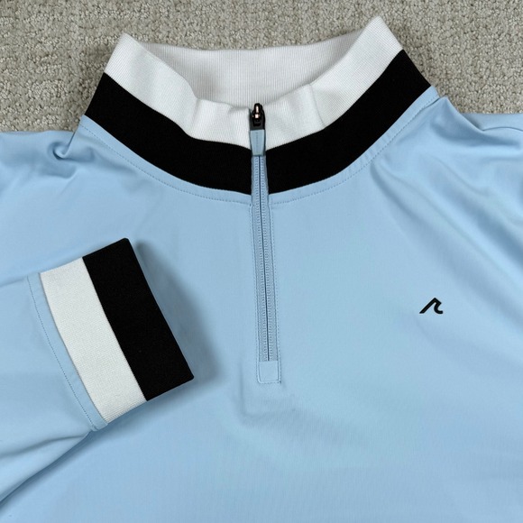 Redvanly Other - REDVANLY Mens Medium Light Blue 1/4 Zip Stretch Performance Golf Pullover